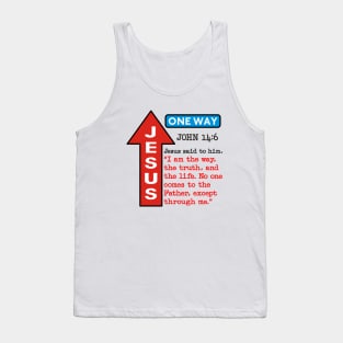 JESUS ONE WAY Tank Top